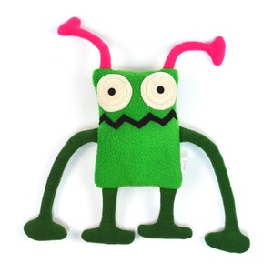 Cute plush rectangle alien