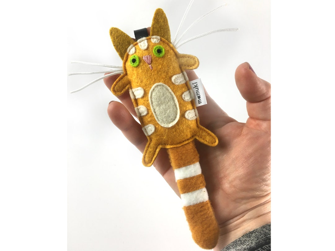 Felt Tabby Ginger Cat Keychain, Cat Keyring Tabby Cat Etsy