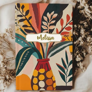 Floral Hardcover Journal – Vintage Wildflower Notebook, Aesthetic Writing Journal, Garden Boho Botanical Diary, Gift for Writers