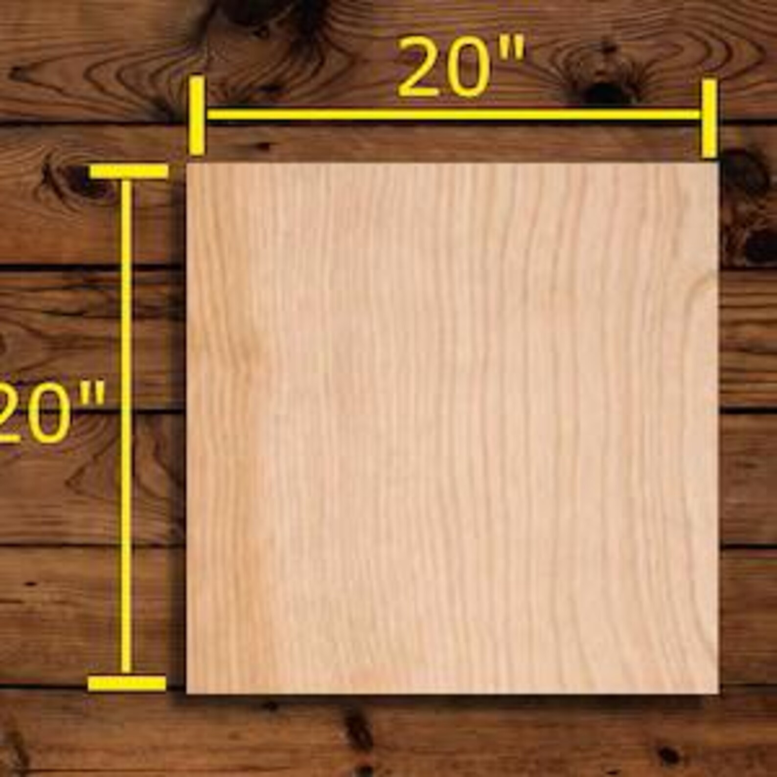 20x20x3/4 Inch Wood Square / Wooden Sign / Nursery Sign/ Rustic Wood ...