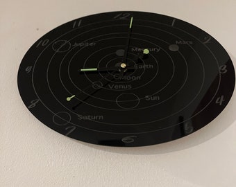 Solar System Wall Clock - Etsy