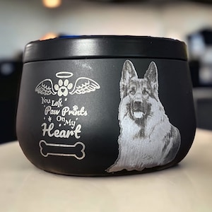 8oz Memorial candle, Pet Memorial Candle With Photo, Pet Loss Gift, Custom Pet Memorial Candle, Dog Sympathy Gift, Pet Memorial Candle,