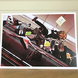 La Estampida / El Rey León / Metro de Londres / Transporte / Metro / Tarjeta de felicitación / Tarjeta de cumpleaños / Tarjetas de ocasión / Tarjeta de cumpleaños para él