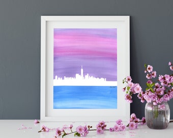 Harmony In The City | NYC Skyline | Eco-Friendly Art Print | 100% Recycled