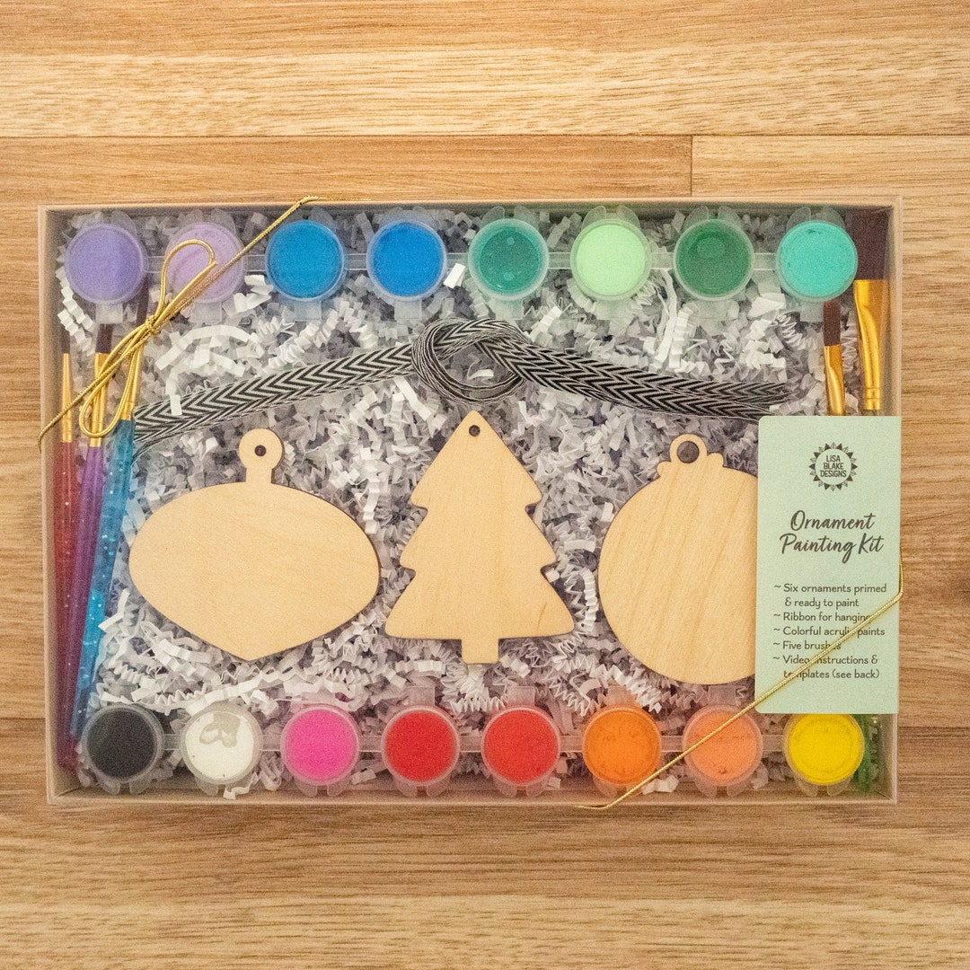 DIY Ornament Painting Kit Traditional Theme Etsy
