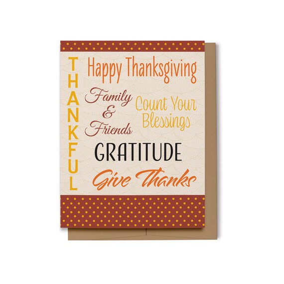 Thanksgiving Grußkarten Set - 25 Karten Mit Goldfolie