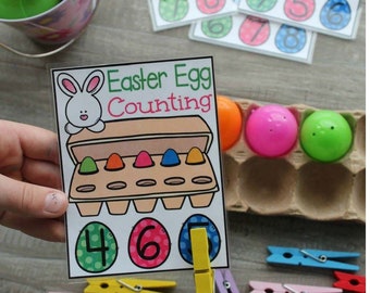 Preschool Printables, Learning Numbers, Number Matching Game, Preschool Activities, Counting Activity, Numbers 1 - 10, Fine Motor Practice