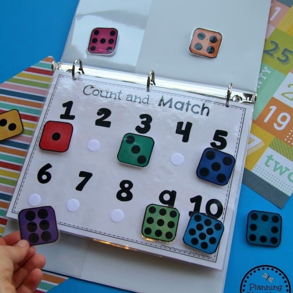 Preschool Printables, Learning Numbers, Number Matching Game, Preschool Activities, Counting Activity, Numbers 1 - 10,