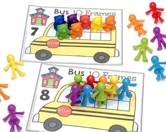 Preschool Printables, Learning Numbers, Number Matching Game, Preschool Activities, Counting Activity, Numbers 1 - 10, Back to School