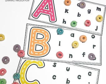 Alphabet Matching Game: Preschool Learning Activity (Digital Download)
