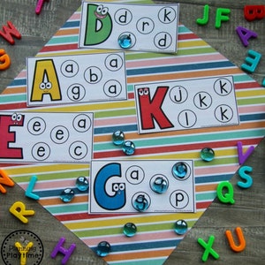 Imprimibles Preescolares, Aprendizaje De Letras, Juego De Emparejar Alfabetos, Actividades Preescolares, Actividad Del Alfabeto