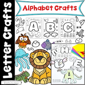 Alphabet Crafts, Preschool Letter Crafts, Alphabet  Activities, Alphabet Printables for Preschool, Preschool Activities, Fine Motor Activity