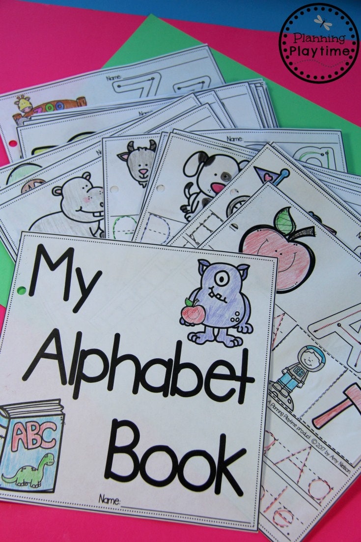 Alphabet Book for Preschool or Kindergarten | Etsy