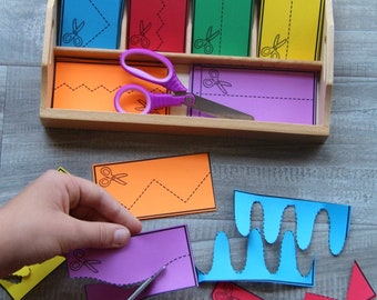 Scissor Practice Cards: Preschool Fine Motor Skills (Digital Download)
