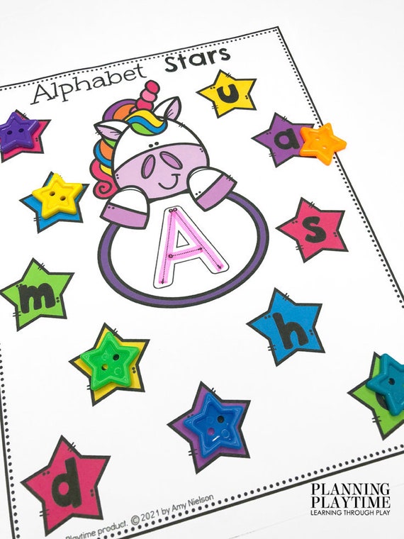 Preschool Printables Learning Letters Alphabet Matching | Etsy