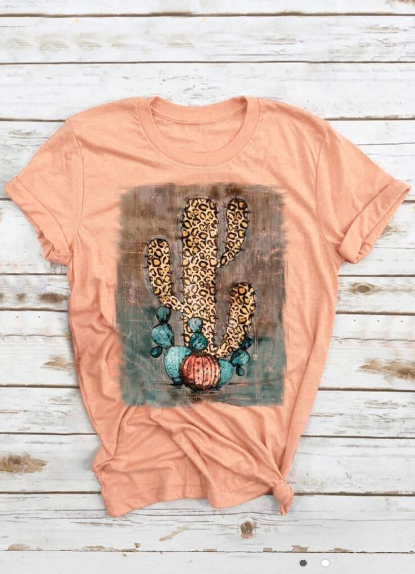 Leopard Cactus Shirt | Etsy Australia