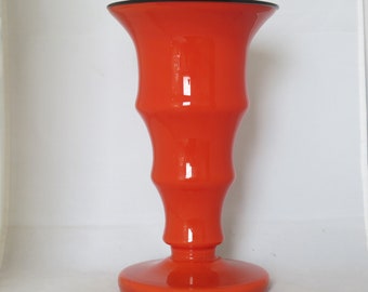 Tango glass vase. Bohemia.