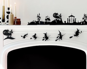 Halloween Garland, Halloween Witches Garland, 51 Inches, 130 cm Garland