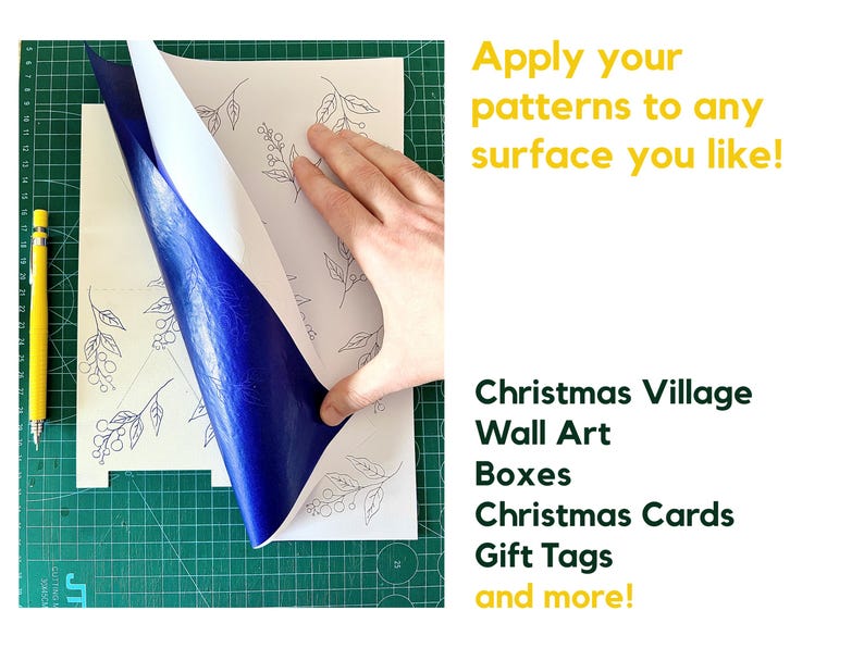 Christmas Village Craft Pack, Christmas Craft Etsy