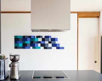 Conjunto de arte mural arquitectónico – Patrón rectangular oceánico