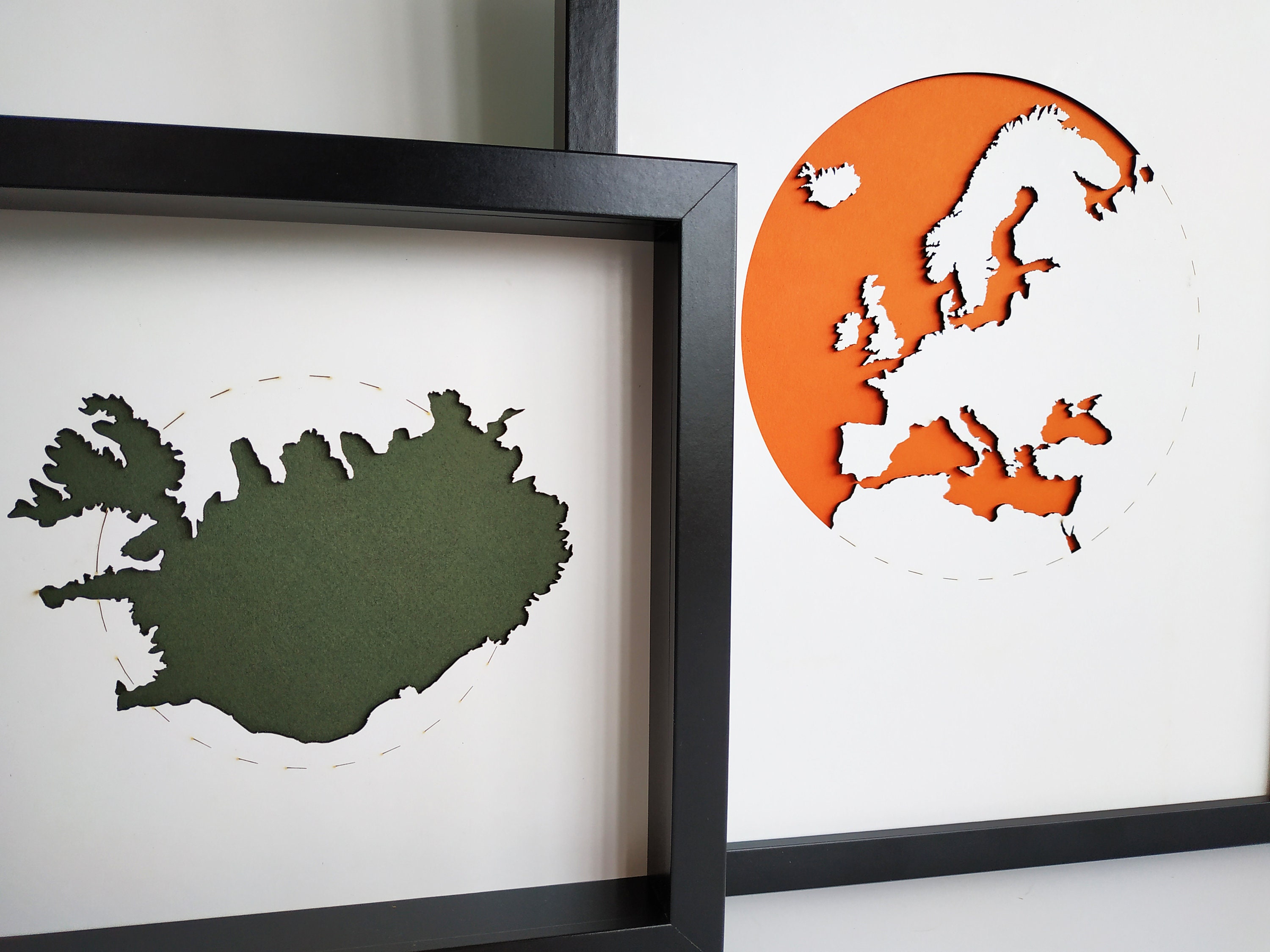 European Wall Art Europe Map 3D Wall Art European Home Etsy