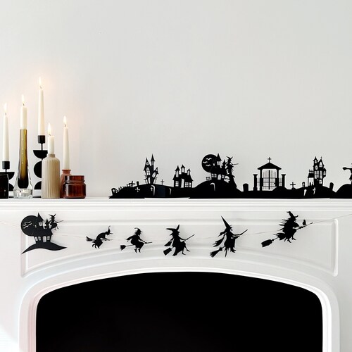 Halloween Garland, Halloween Witches Garland, 51 Inches, 130 cm Garland