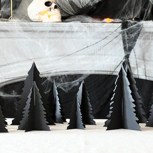 Halloween Forest Decoration, Dark Forest Decoration, Halloween Dining Table Decor