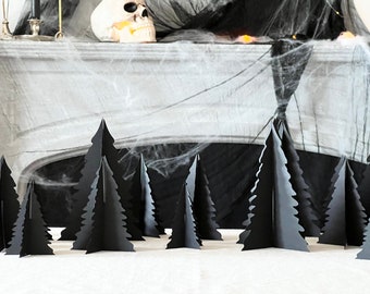 Halloween Forest Decoration, Dark Forest Decoration, Halloween Dining Table Decor