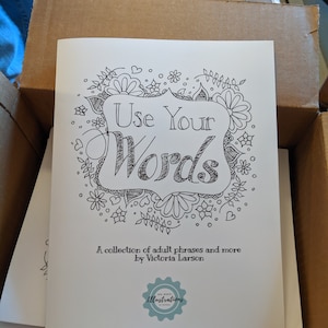 Usa tus palabras: libro para colorear para adultos