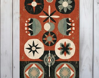 Vintage Scandinavian Design Wall Art Poster, Premium Fine Art Paper, Archival Print, 3 Sizes - Unique Decor for Any Room