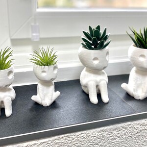 2 CUTE PLANT POTS, Kodama Tree Spirit Pot Holder Zen Garden Décor, Air Plant Pot, Planter Pot For Home Office Decoration, Air Plant Display