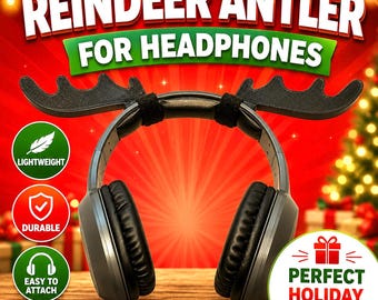 Deer Antler for Headphones - 3D Printed  Streamer & Gaming Headset Attachment
