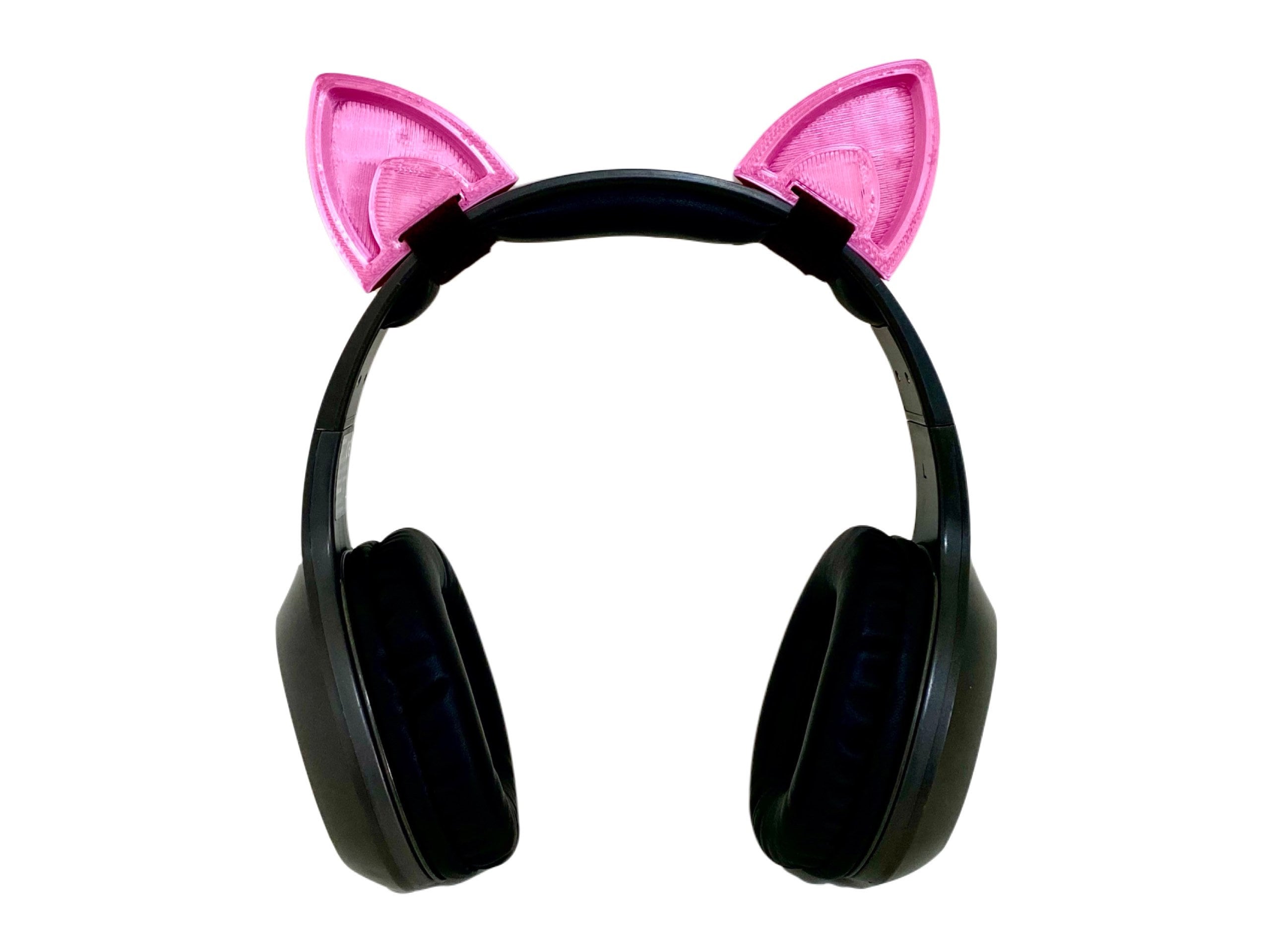Pink Cat Ears for Headphones Headset Cosplay Props. Twitch