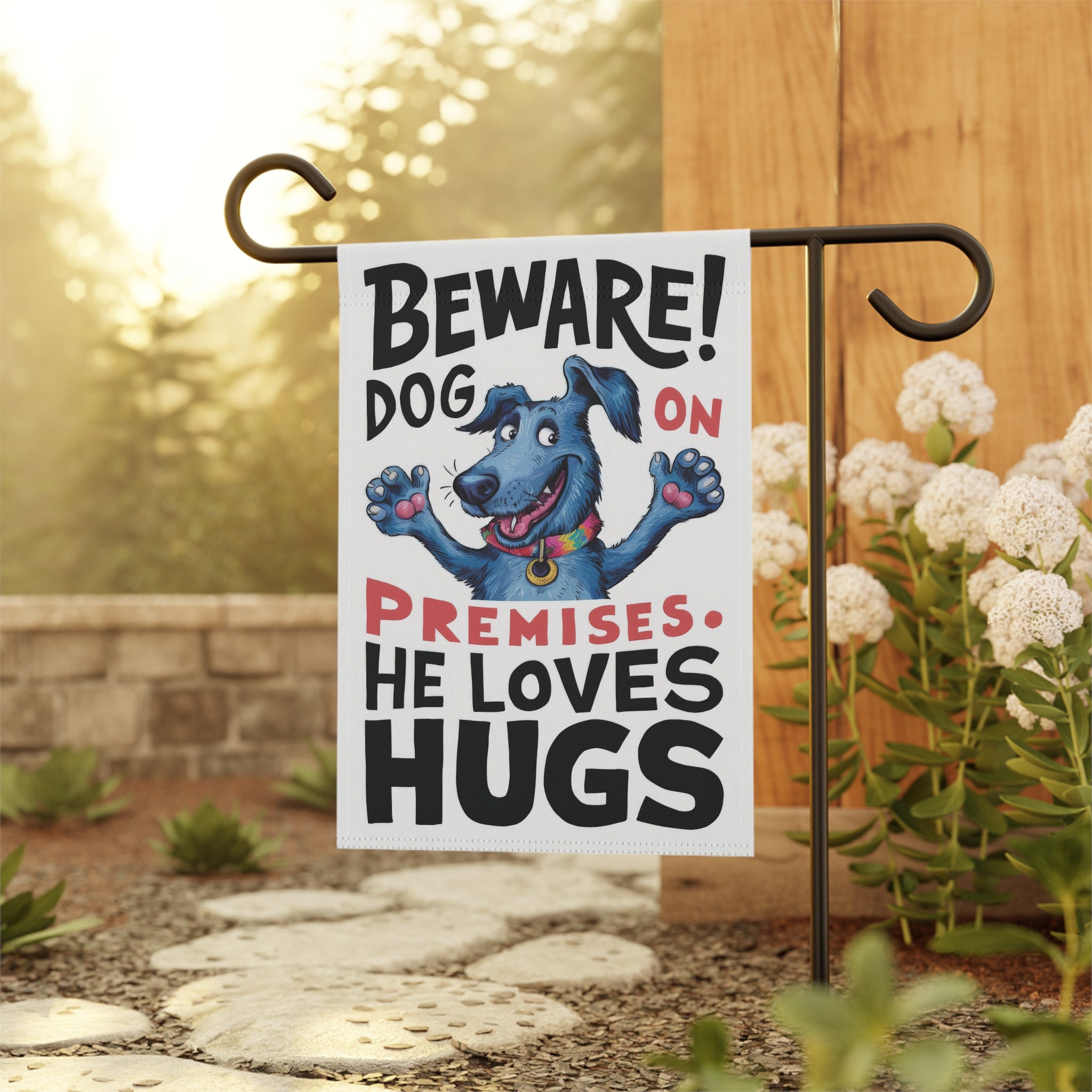Panneau D'avertissement Vintage « Attention Chien » - Décoration De Jardin En Fer, 30x20 Cm, Pour Clôture Ou Pelouse - 8