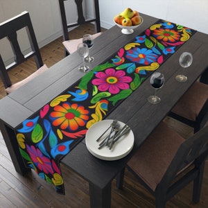 Traditional Mexican Table Runner | Table Decor |  Housewarming Gift | Cotton Tablecloth | Cotton Table Runner |  Traditional Table R