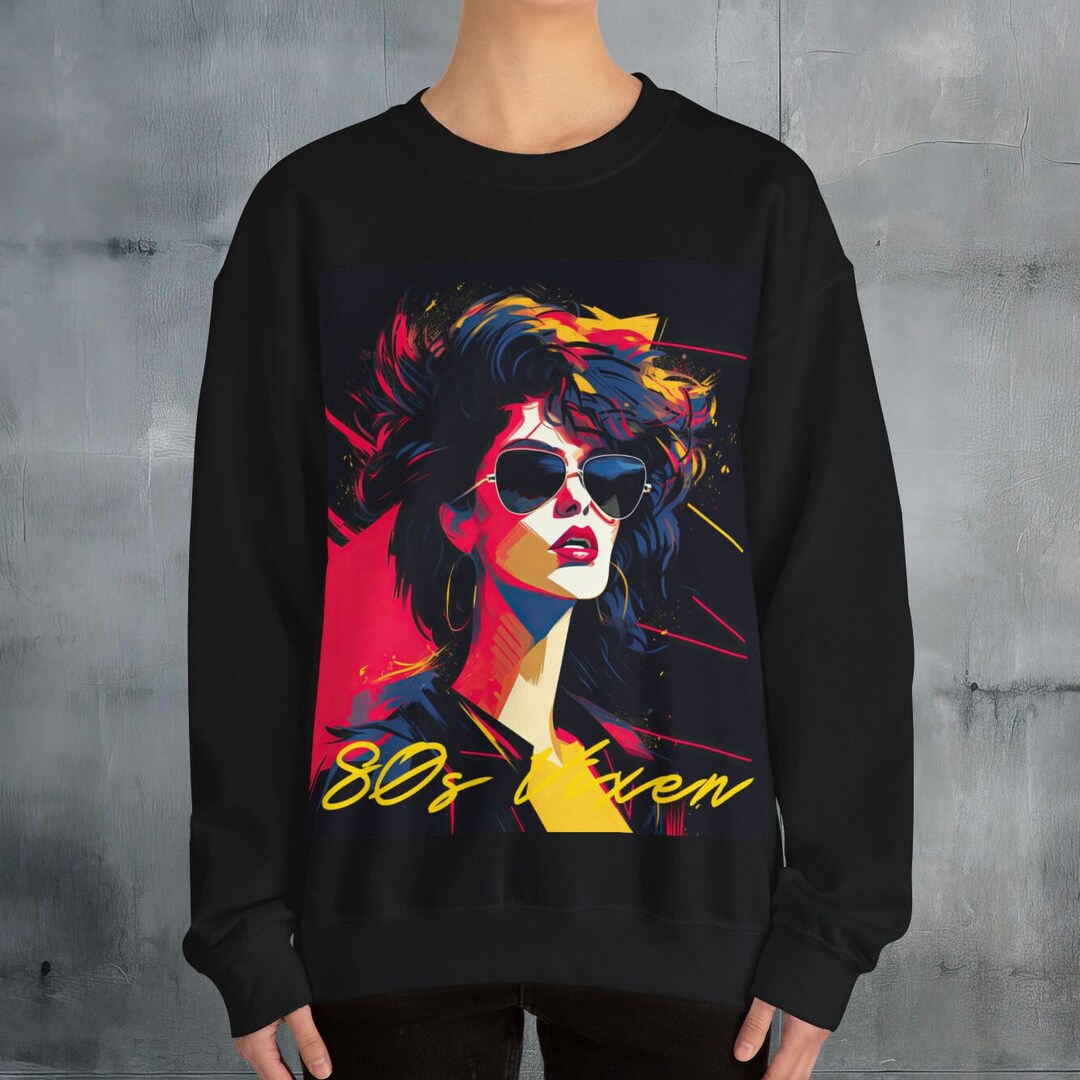 80s Neon Glam Diva Sweatshirt Soft & Comfortable Unisex Etsy