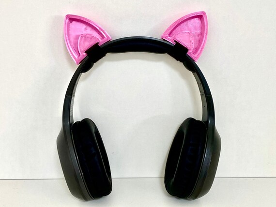 Pink Cat Ears for Headphones Headset 