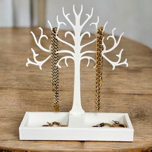 Elegant Jewelry Stand for Earrings, Necklaces, Rings & More - Meaningful Gift for Girlfriend, Sister or Mother - 2 Sizes Available