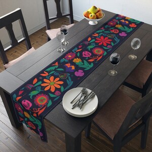 Traditional Mexican Table Runner | Table Decor |  Housewarming Gift | Cotton Tablecloth | Cotton Table Runner |  Traditional Table R
