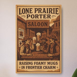 Vintage Beer Advertising Metal Plaque - Rustic Bar Decor, Mancave Hanging Art, Retro Brewery Sign, Unique Pub Artwork, Tavern Wall Display