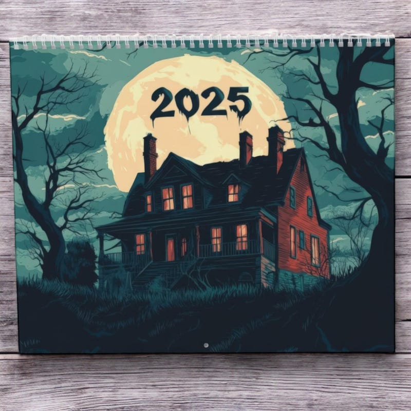 Calendars 2025 Wall Horror Etsy