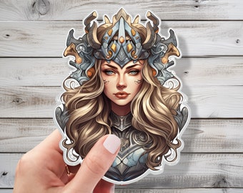 Epic Viking Queen Vinyl Sticker