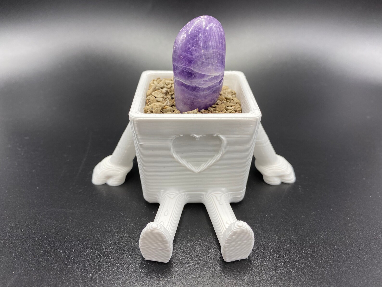 Love Amethyst Crystal Gem Stand. Unique Gift for Her or Yoga / Etsy