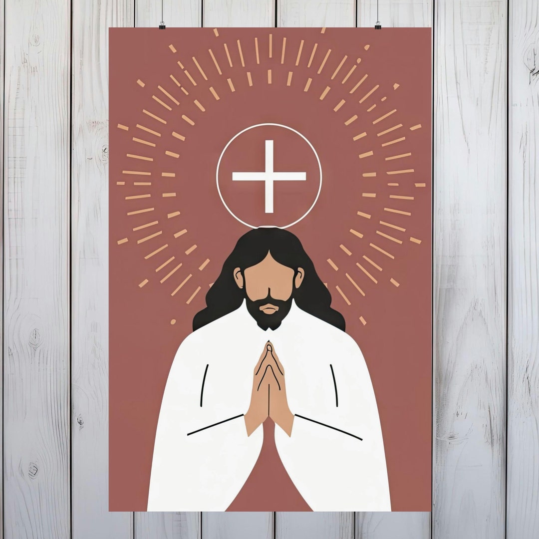 Christian Prayer Essence Wall Art Inspirational Religious Poster Fine