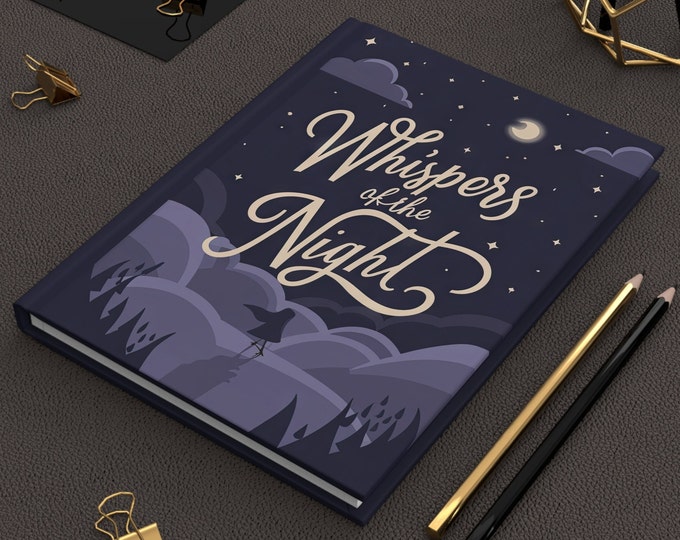 Enchanted Dreams Journal - "Whispers of the Night," Elegant Hardcover Diary, 150 Pages - Midnight Dreamer's Notebook