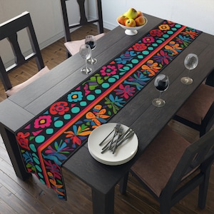 Traditional Mexican Table Runner | Table Decor |  Housewarming Gift | Cotton Tablecloth | Cotton Table Runner |  Traditional Table R