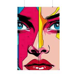 Bold Pop Art Female Comic Portraits - Epic Retro Comic Posters