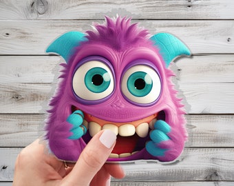 Cute Peeking Monsters Wall Decal - Enchanting Wall Decor for Monster Lovers - Whimsical Wall Art for Home, Nursery, Playroom Setup