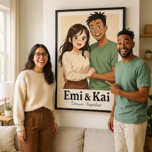 Portrait d&#39;amis de style anime personnalisé - Transformez votre photo préférée en art nime personnalisé mignon - Téléchargement numérique