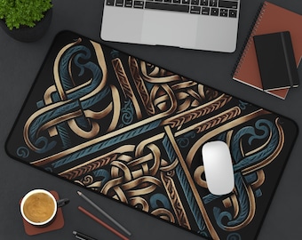 Norse Viking XXL Mouse Pad - Bold and Durable High-Quality Mouse Mat with Eye-Catching Viking Pattern